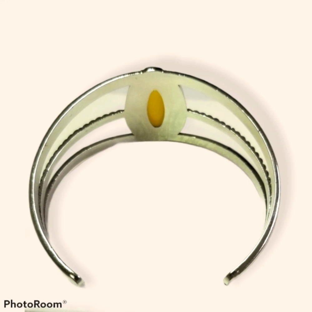 Stone Sahara Yellow Cuff Bracelet - Picture 5 of 5